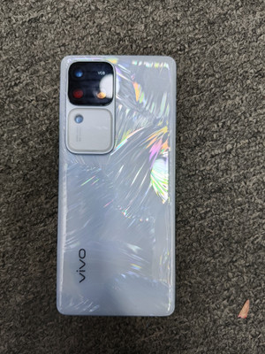 TrofT Vivo Vivo V30 Pro(Glass) With Camera Lens Back Panel(Bloom White)