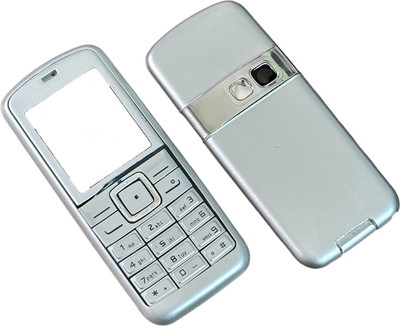 imbi Nokia 6070 (Old Model) Front Back Body With Keypad Front & Back Panel(Silver)