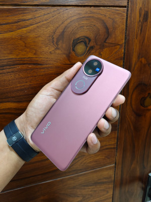 SlopK SlopK Vivo V50(Glass) Back Panel(Rose Red)