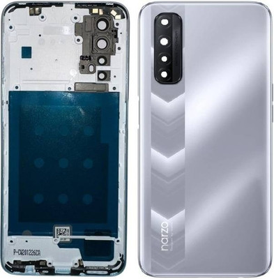 SRaccessories Realme Narzo 30 5G (Housing Body) (Side Keys with Middle Body) Full Panel(Racing Silver)