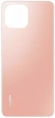KezeMize Xiaomi Mi 11 Lite (Glass) (with Proper Logo) Back Panel(Peach Pink)