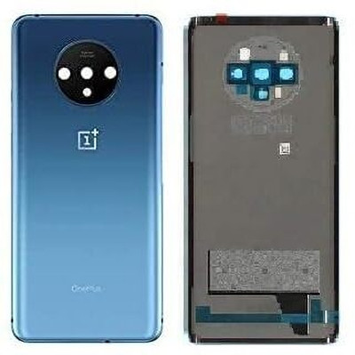 FixHub Oneplus 7T Back Panel with Camera Glass Compatible Back Panel(BIUE)