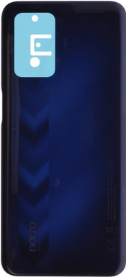 KezeMize Realme Narzo 30 5G (Best Quality)(With Proper Logo) Back Panel(Racing Blue)