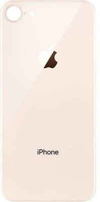 SRaccessories Apple iPhone 8 (Glass) Back Panel(Gold)