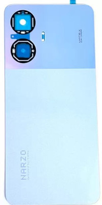 KezeMize Realme Narzo N55 (with Proper Logo) Back Panel(Blue)