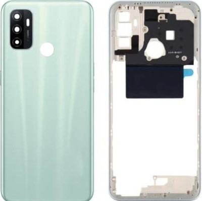 imbi Oppo A53 4G With Side Frame, Power And Volume Button Camera Glass Full Panel(White)
