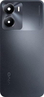 HQP for Vivo Y56 5G ( V2225 ) - [ With Pre Installed Adhesive Tape & Camera Glass ] Battery Back Door Replacement Back Panel(Black Engine)