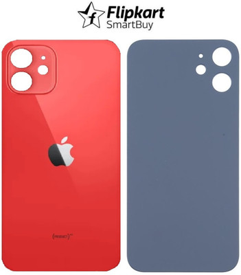 Flipkart SmartBuy Apple iPhone 12 Premium Quality (Glass) Back Panel(Red)