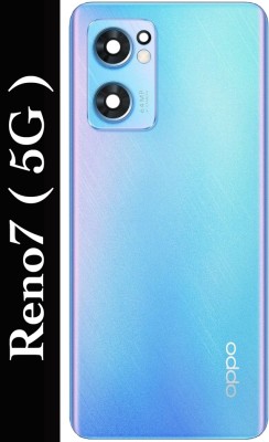 Flipkart SmartBuy OPPO Reno7 (5G) With Camera Lens Glass Back Panel(Startrails Blue)