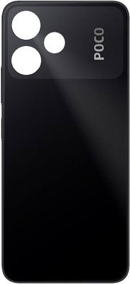 Farkry POCO M6 PRO (GLASS) WITH PROPER LOGO Back Panel(POWER BLACK)