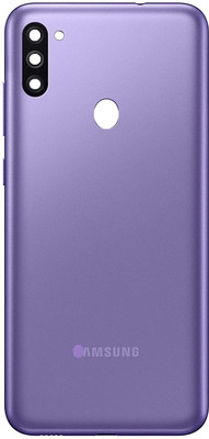 Sandreezz Samsung Galaxy M11 (with Proper Logo) Back Panel(Violet)