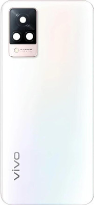 Docile Docile Back Panel Housing Back Panel Back Glass Panel Compatible for Vivo V21 (White). Back Panel(White)