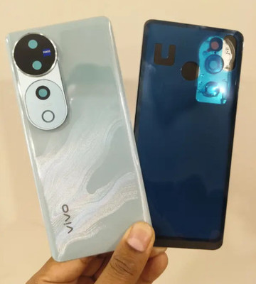 Kraze4blaze Vivo V40 Pro (Best Quality)(With Camera Lens)(With Proper Logo) Back Panel(Moonlight White)