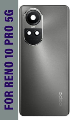 Safa OPPO Reno 10 Pro 5G With Camera Glass Back Panel(Silver Grey)