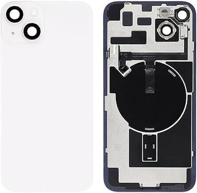 SPAREASP Iphone 14 Plus With Wireless Magnet and Camera Fitting Lens Back Panel Back Panel(White)