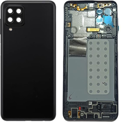 imbi Samsung Galaxy A22 4G Mobile Phone Panel With Network Antenna, Power and Volume Button Camera Glass Full Panel(Black)
