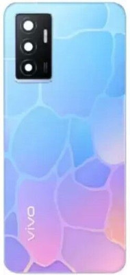 Sandreezz Vivo Y75 (4G) (Glass) (With Camera lens Ring) Back Panel(Dancing Waves)