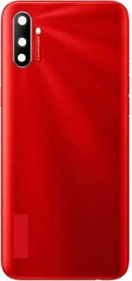 AAA Spares For Realme C3 Back Glass Back Panel(Red)