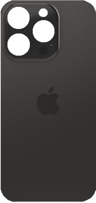 Sandreezz Apple iPhone 14 Pro Max (Glass) Back Panel(Space Black)