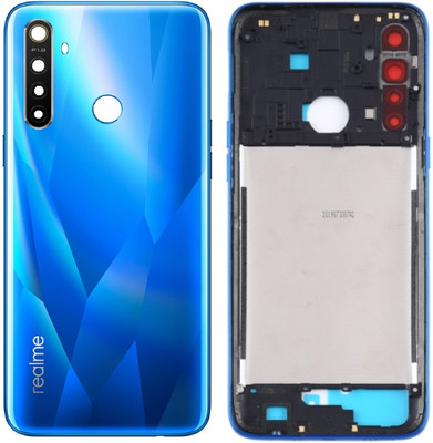 Sandreezz Realme 5 (with Proper Logo) (With Middle Ring & Side Volume Power Buttons) Full Panel(Crystal Blue)