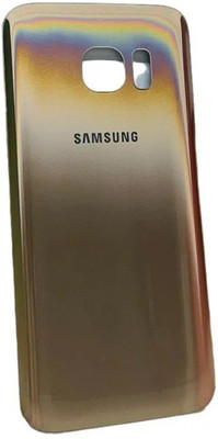 Sandreezz Samsung Galaxy S7 Edge / SM-G935 (with Proper Logo) (Glass) Back Panel(Gold)