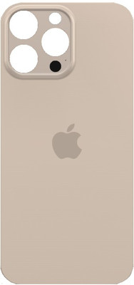 Sandreezz Apple iPhone 16 Pro Max (Glass) (Best Quality) (with Proper Logo) Back Panel(Desert Titanium)
