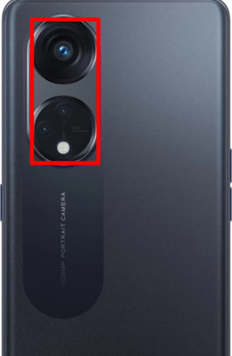 BLACKCLOUD For oppo Reno 8T Back Panel(Black)