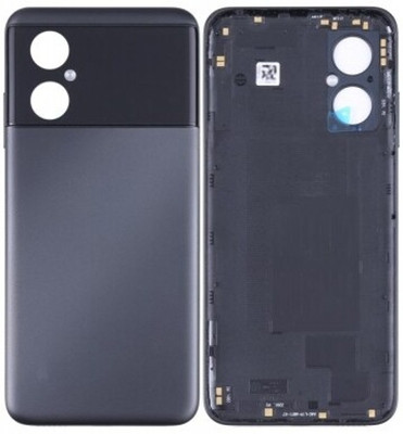 Kraze4blaze Xiaomi Poco M4 5G (Best Quality)(With Proper Logo) Back Panel(Black)