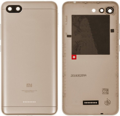 KezeMize Xiaomi Redmi 6A (with Proper Logo) Back Panel(Gold)