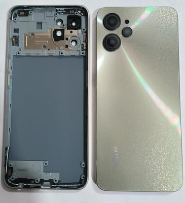 FixHub Realme 9i 5G BACK GLASS with Ring COMPATIBLE Back Panel(gold)