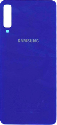 HQP for Samsung Galaxy A7 2018 ( SM-A750F, SM-A750FN, SM-A750G, SM-A750GN ) [ Brand LOGO + Pre Installed Adhesive Tape ] Battery Back Glass Door Replacement Back Panel(Blue)