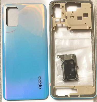 SRaccessories Oppo A52 (Housing Body) (Side Keys with Middle Body) Full Panel(Stream White)