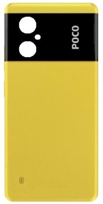 Sandreezz Xiaomi Poco M4 (5G) (With Side Volume & Power Buttons) (with Proper Logo) Back Panel(Yellow)