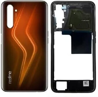 AAA Spares For Realme 6 pro body housing (with Camera Lens,Midle Ring,Key) Full Panel(Orange)
