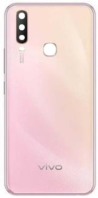 Sandreezz Vivo Y17 (with Proper Logo) (With Ring Camera Lens & Side Volume Power Buttons) Back Panel(Peach Pink)