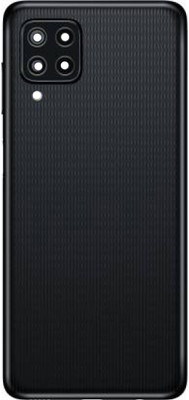 imbi Samsung Galaxy F22 Mobile Phone Panel With Volume Button Camera Glass Back Panel(Black)