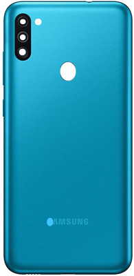 Sandreezz Samsung Galaxy M11 (with Proper Logo) Back Panel(Metallic Blue)
