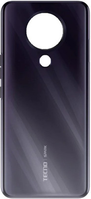 Sandreezz Tecno Spark 6 (KE7) (with Proper Logo) Back Panel(Black)