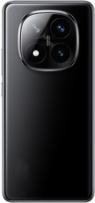 HNVIEW REDMI NOTE 14 PRO PLUS BACK GLASS PANEL WITH LOGO AND CAMERA LENS COMAPTIBLE Back Panel(Black)