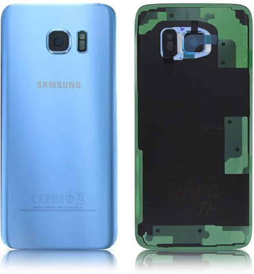 SRaccessories Samsung Galaxy S7 Edge with lance (Glass) Back Panel(Blue)