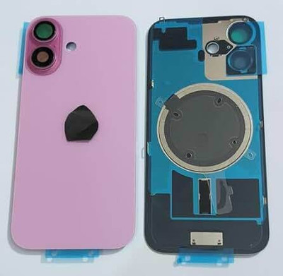 SPAREASP Iphone 16 With Wireless Magnet and Camera Fitting Lens Back Panel(Pink)