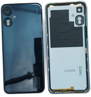 Spares4ever Tecno Spark 9T KH6 Black Replacement Back Panel(Black)