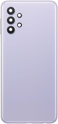 FixHub Samsung Galaxy A32 4G Full Body Back Panel with Side Frame Camera Glass Power Volume Button Compatible Back Panel(PURPLE)