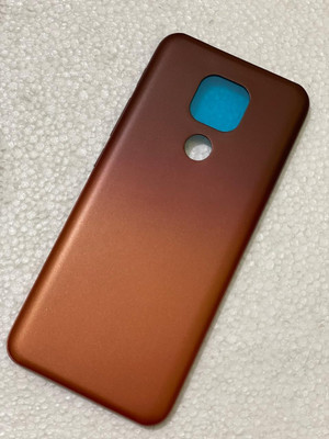 SRaccessories Motorola Moto E7 Plus Back Panel(Twilight Orange)