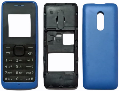 imbi Nokia 105 2013 Single Sim Model Front Back and Middle Body With Keypad Full Panel(Blue)