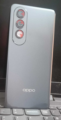 IncMart OPPO K12 5G (with Brand LOGO) Back Panel(Dark Chrome)