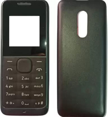 imbi Nokia 105 2013 Single Sim Model Front Back Body With Keypad Front & Back Panel(Black)