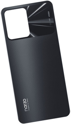 Unique4Ever realme Narzo 50A Prime Back Panel(Flash Black)