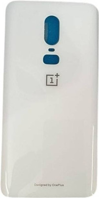 SRaccessories OnePlus 6 (Glass) Back Panel(Silk White)