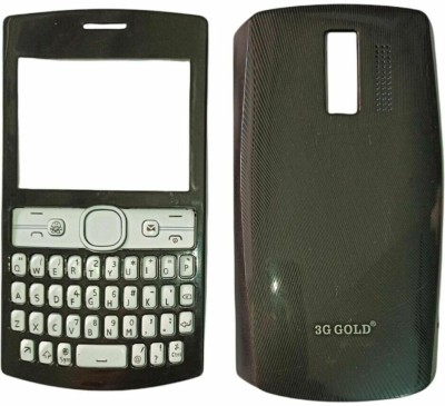 ASLIVE nokia 205 Nokia Asha 205 OG Front And Back Body Panel Housing Black Pack of 1 Front & Back Panel(BLACK)